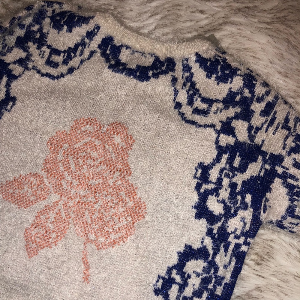 NEW❗️Anthropologie La Fee Verte Fuzzy Knit Sweater - Picture 4 of 8